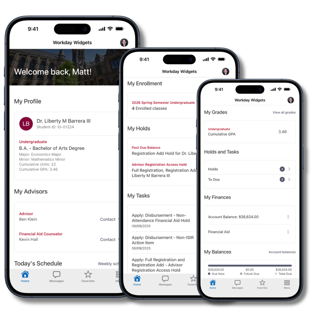 Workday - Multi screen mockup